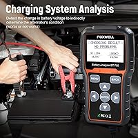 Vista 4 de FOXWELL BT705 Car Battery Tester 24V 12V, Professional Automotive 100-2000CCA Battery Load Tester, Digital Cranking Charging System Alternator