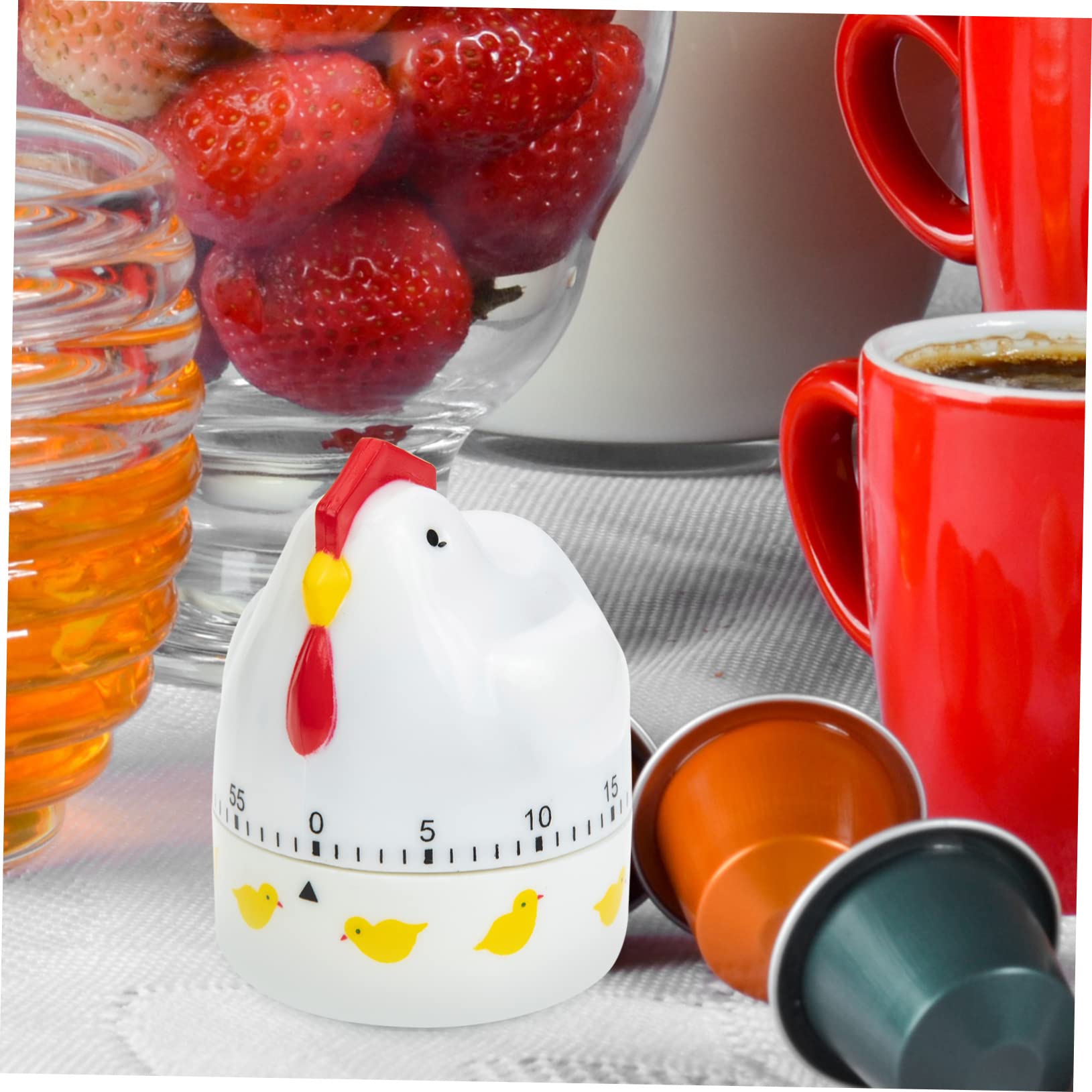 DECHOUS 4 Pezzi Timer Da Cucina Clessidra Timer Da Cucina Sveglia Carino Per Bollire Le Uova Per Bilancia Da a A Carica Rosa A Carica Spazio Per Sveglia
