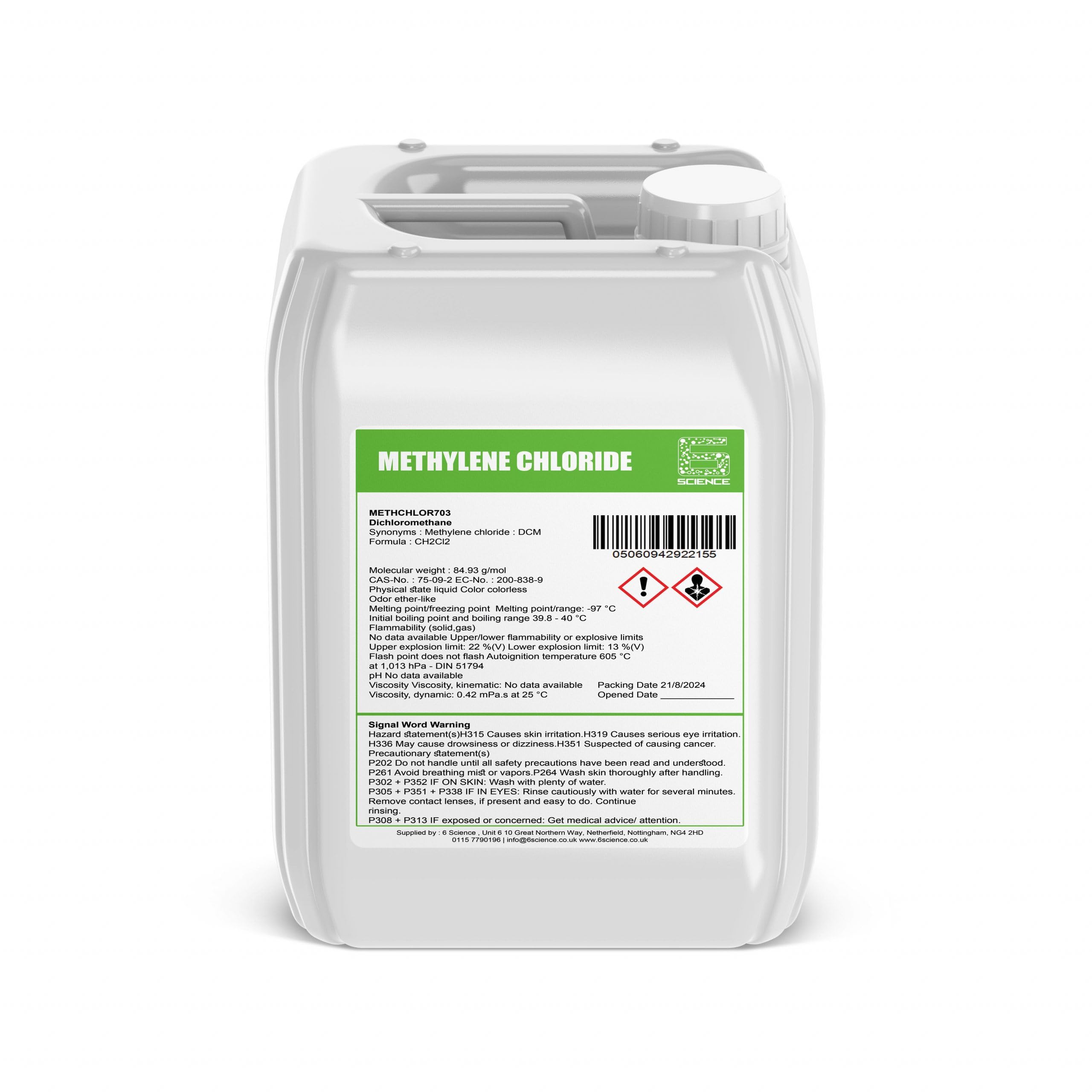 Methylene chloride 5 litres DCM