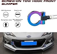 Vista 3 de x xotic tech JDM Sport Track Racing Style CNC Aluminio atornillable Gancho de remolque delantero trasero parachoques compatible con Scion FR-S
