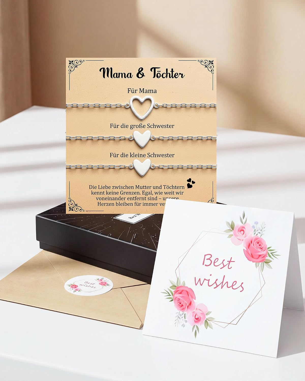 2/3 Pieces Heart Mother Daughter Bracelet, Mum Daughter Gift image 5