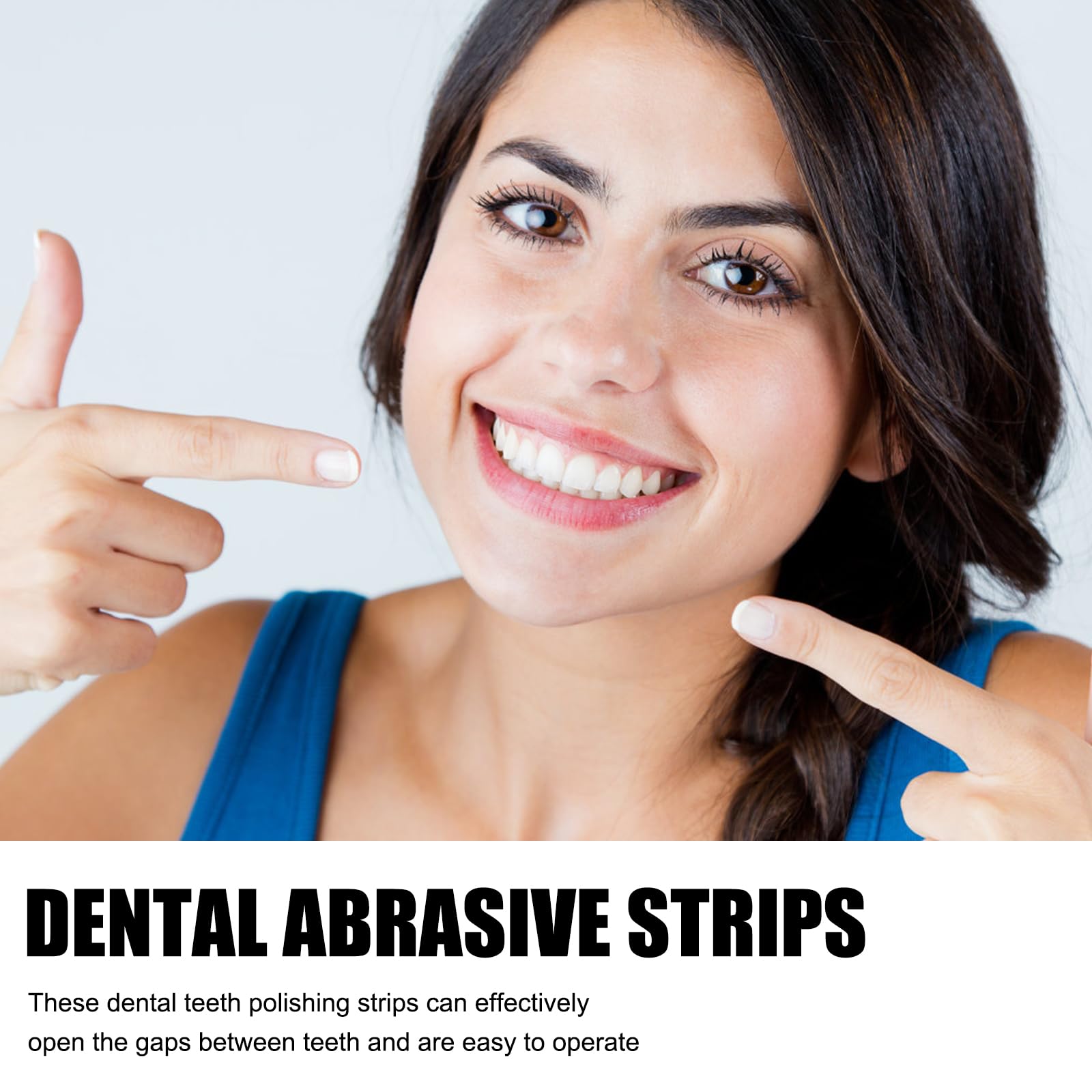 Papel De Lija Dental Tiras De Lijado Dental Tira De Pulido Dental Dientes Abrasivos 5 Pcs