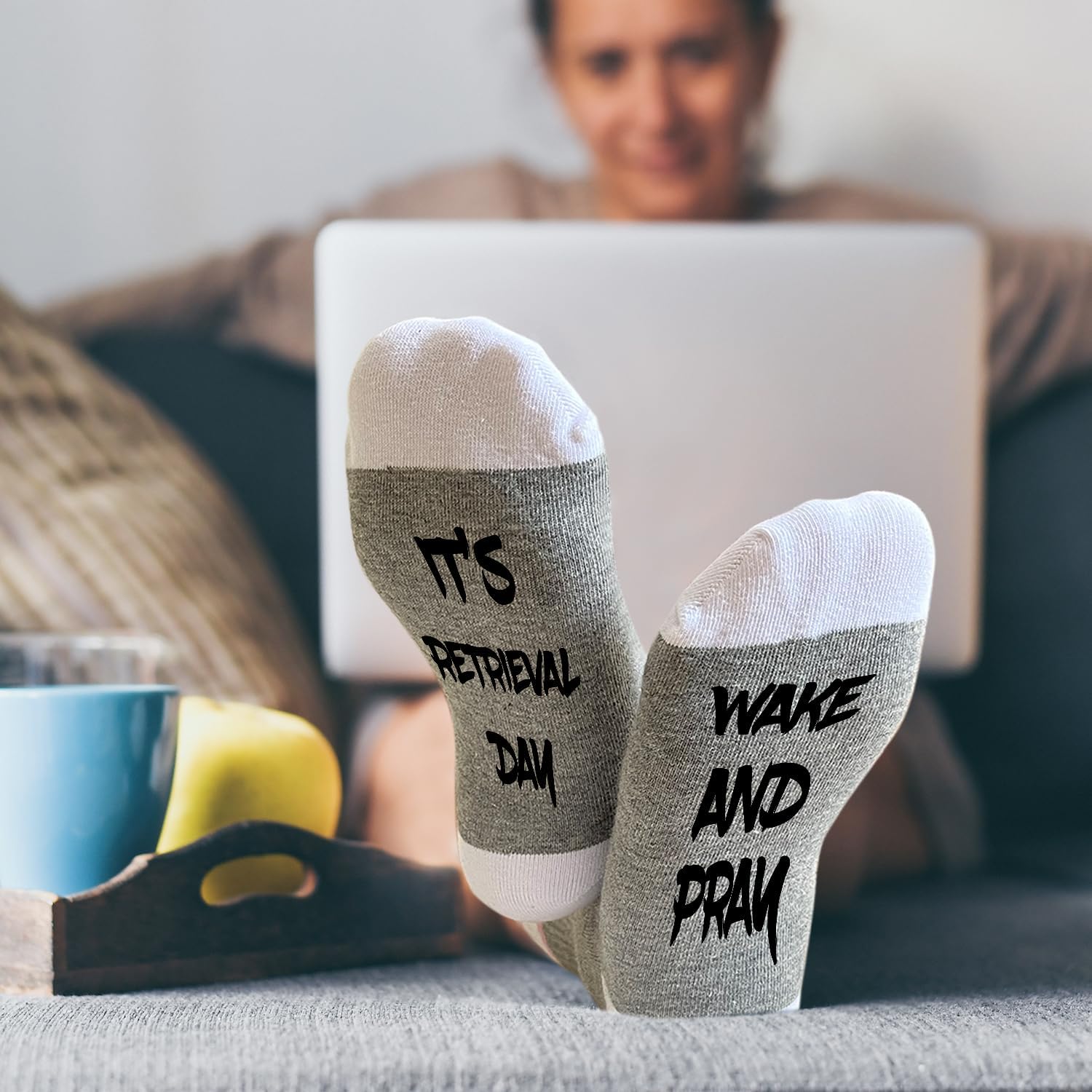 Wake And Pray It's Retrieval Day Socks, Funny Socks for Women, Ivf Socks for Women, Cotton Crew Socks Gifts for Pregnancy Maternity, Ivf Gifts Appreciation Gifts /17
