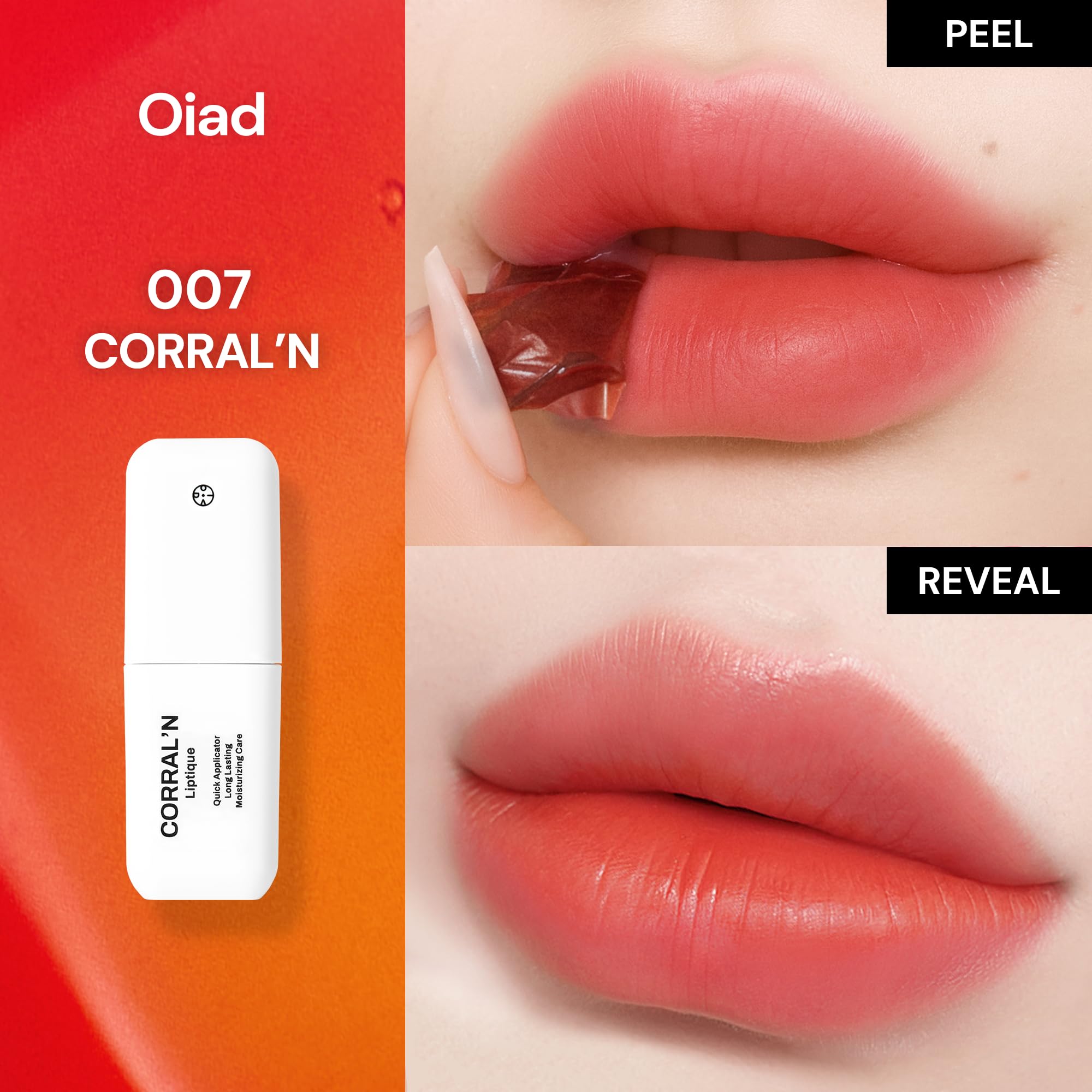 Amazon.com : Oiad Liptique Lip Plumping Stain Peel Off - 24 Hour