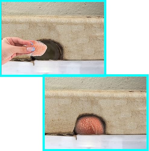 Miniatura 6 de Malla de cobre 5 x 30 pies 100 cobre puro tela de relleno de cobre bloqueador perfecto para agujeros relleno de agujeros de bricolaje mantiene a los