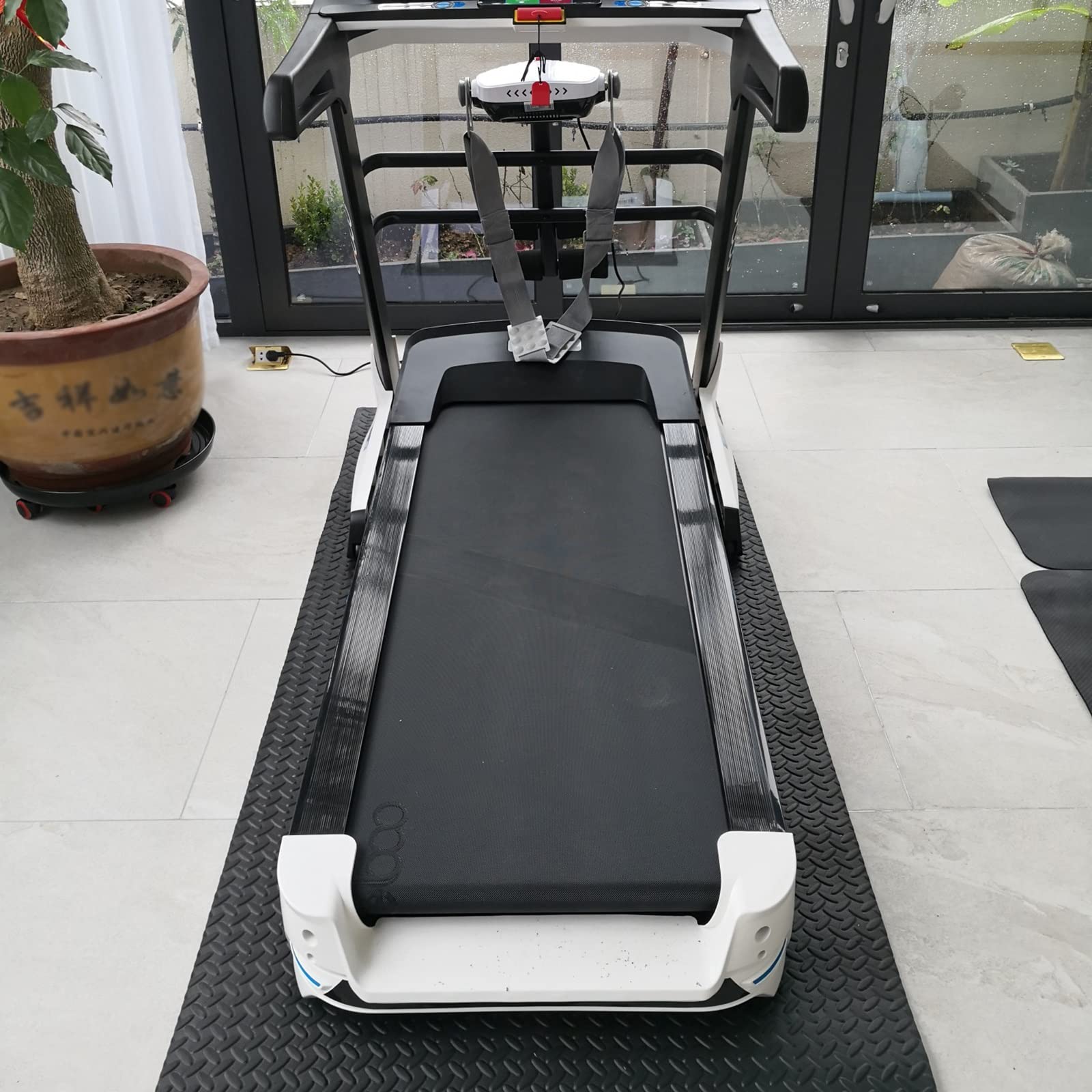 V3VOGUE Tappetino per Tapis Roulant, Tappetino Antirumore, Tappetino Fitness Antivibrazioni, Addensato Tappetino di Protezione del Pavimento, per Tapis Roulant E Attrezzatura Palestra