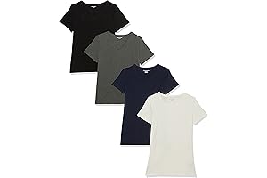 Women's Classic-Fit Short-Sleeve Crewneck T-Shirt, Multipacks