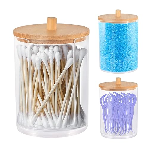 Wattepads Organizer - Wandmontierter Behälter Für Wattepads & Ohrstäbchen