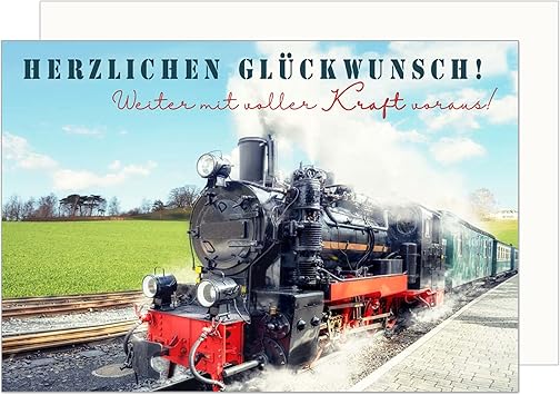 Edition Seidel Premium Geburtstagskarte mit Umschlag. Glückwunschkarte