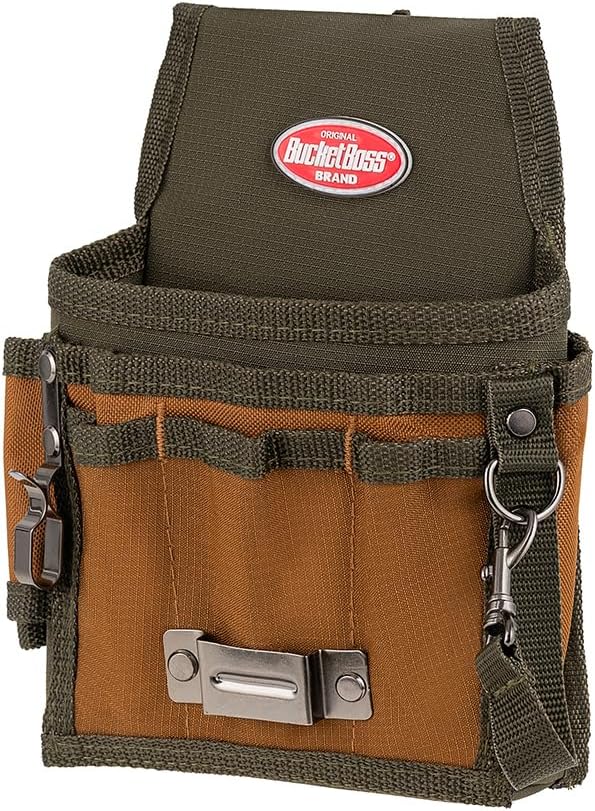 Bucket Boss - Tool Pouch with FlapFit, Pouches - Original Series (54140) , Brown