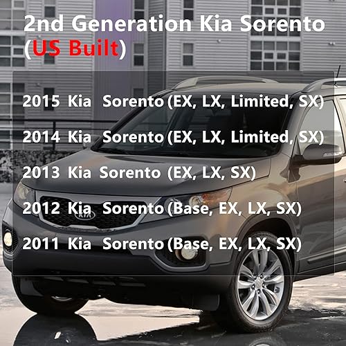 Miniatura 3 de Antena de techo compatible con Kia Sorento 2011 2012 2013 2014 2015 Antena de radio de coche Combinación de base y mástil 96210-1u000