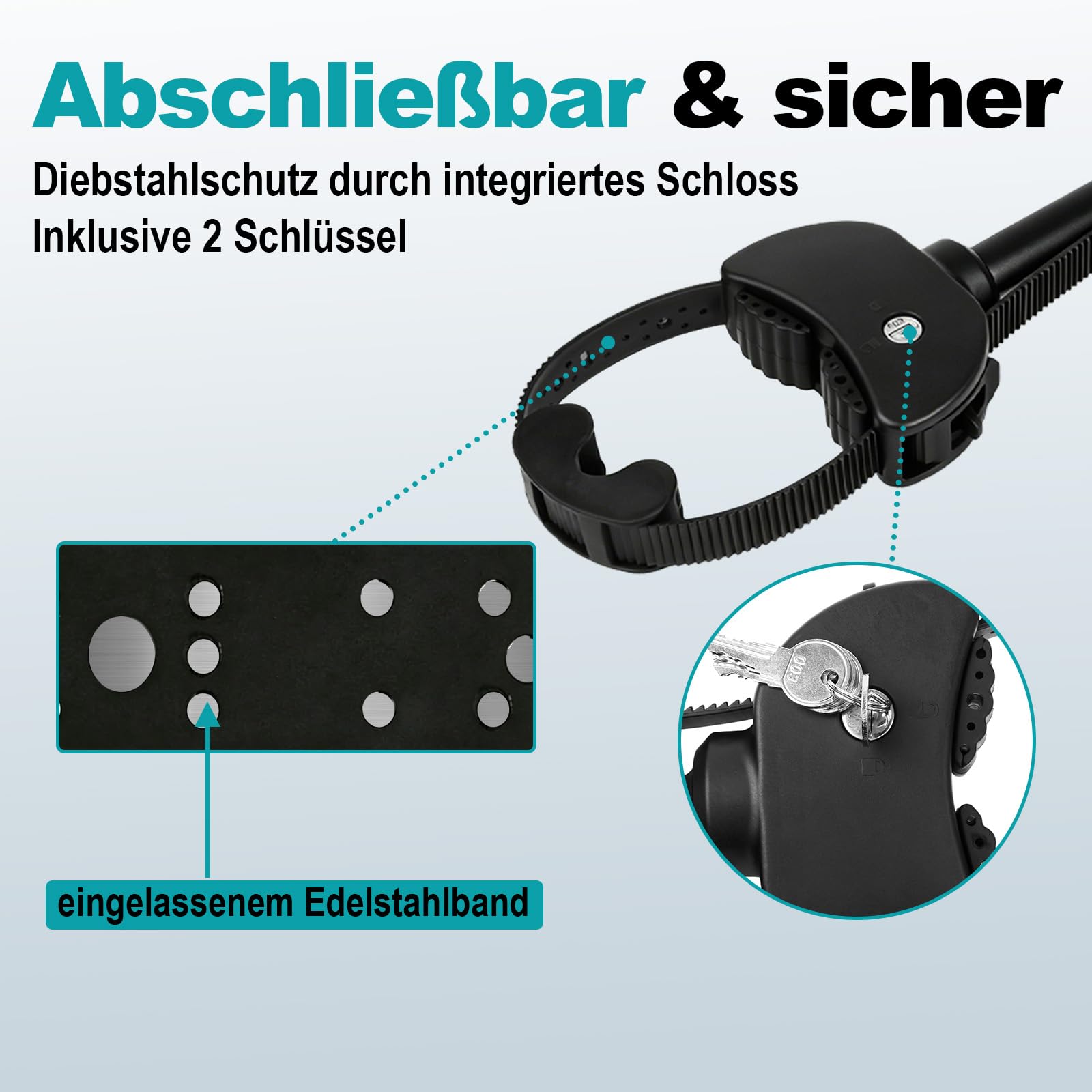 Fahrradträger Set mit Ratschenriemen, Rahmenhalter Ø25+30mm für Fahrrad/Ebike,Verstellbare Ratschenriemen-Befestigung, abnehmbar (Schwarz/Rot)