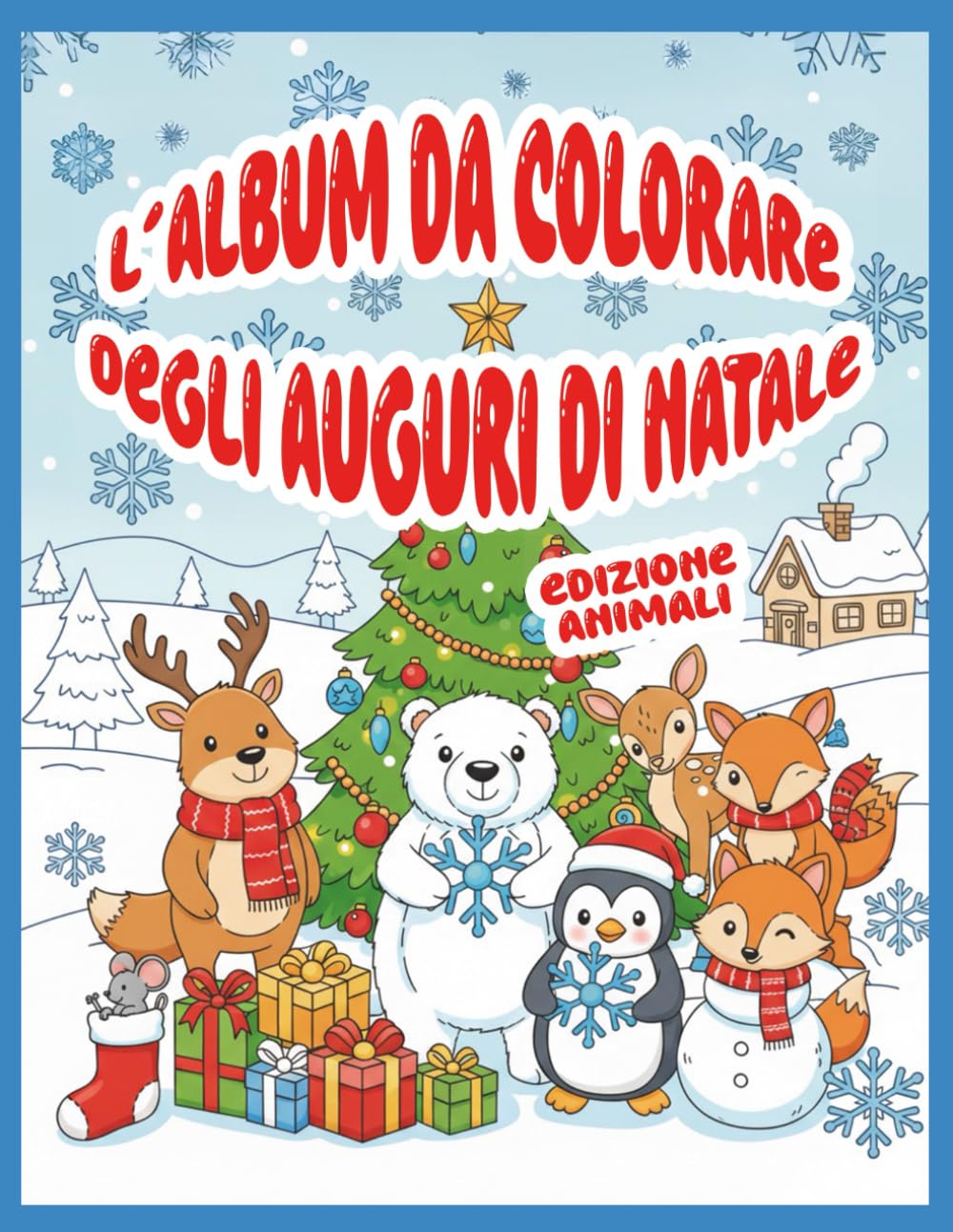 L'album da colorare degli auguri di Natale