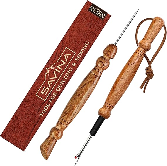 SAVINA 5-teiliges Nähset Aus Holz - Perfekt Für Quilting & Handarbeit