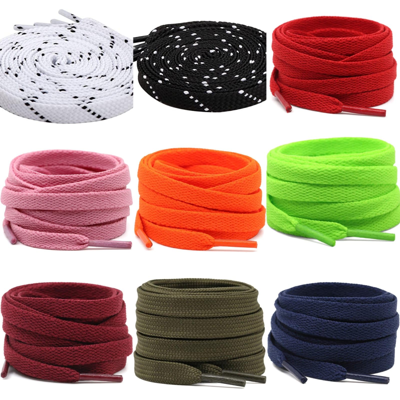 (9 pcs Multi color Unisex Flat Nada/Dori Strings for Indian Dresses Pajama Lehenga Saree Petticoat Salwar Churidar for Men and Women (Pack of 9, Multi Colored-15)