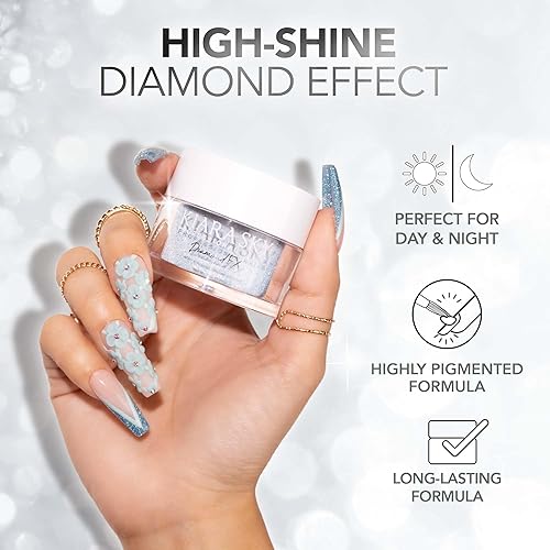 Miniatura 2 de Kiara Sky Polvo acrílico DiamondFX brillo reflectante con efecto de polvo Sparkle Diamond 1 oz, toque dorado