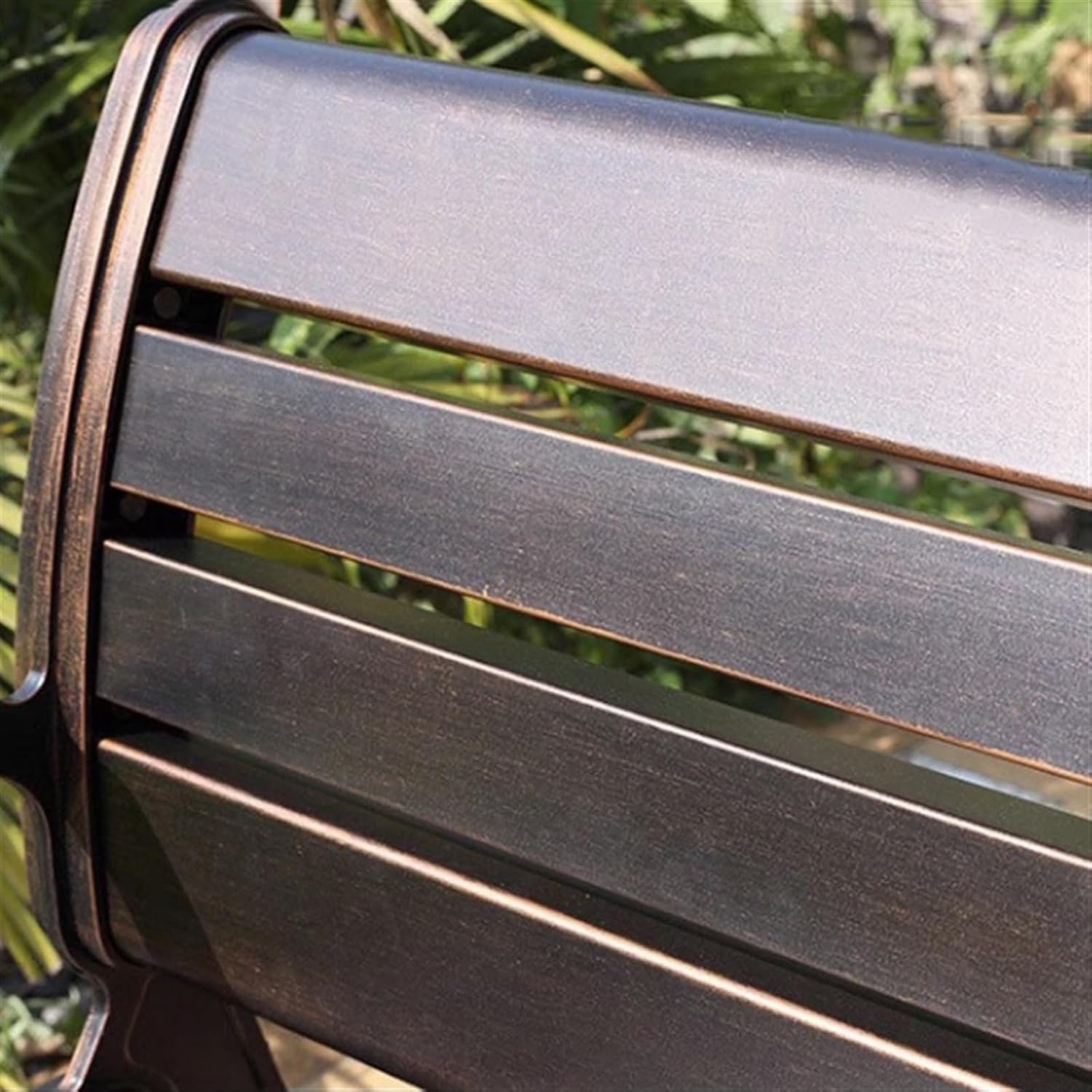 Outdoor Benches, Outdoor Park Chairs, Fully Cast Aluminum Outdoor Benches, Metal Leisure Benches with Backrest for Park Garden Patio Terrace,for Patio,Park,Lawn(130CM)