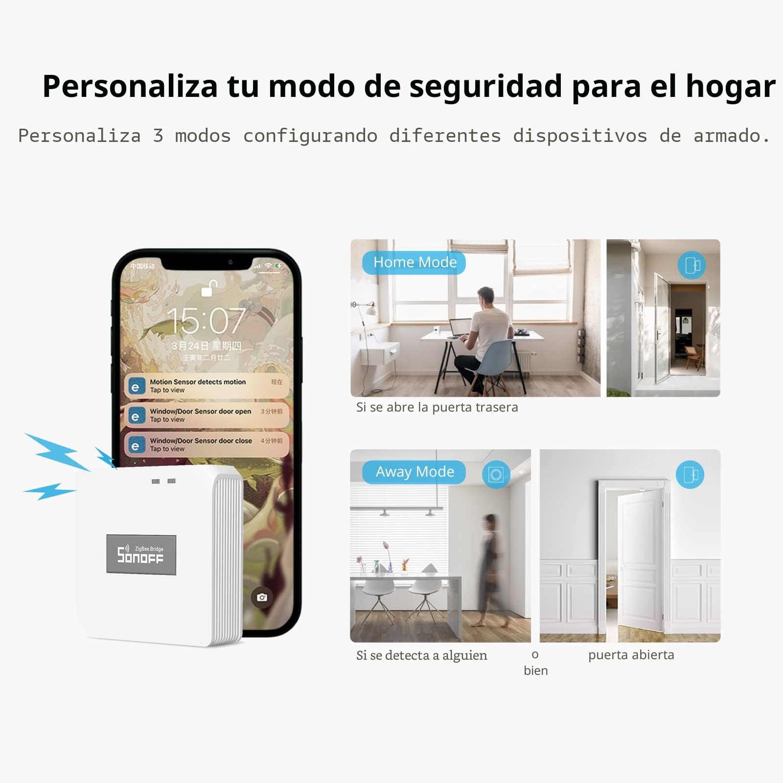SONOFF Zigbee Bridge 3.0 Gateway Hub,Soporte de Protocolo Dual,WiFi, Compatible con Dispositivos Zigbee Pro, Alexa & Google