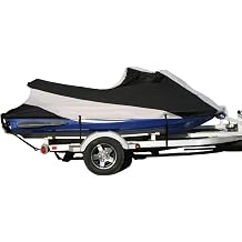 Savvycraft Waterproof Trailerable Jet Ski Cover, Custom Fit Jet Ski Cover for Sea Doo 2003 2004 2005 GTI/GTI LE/GTI RFI/GTI LE RFI Gray/Black