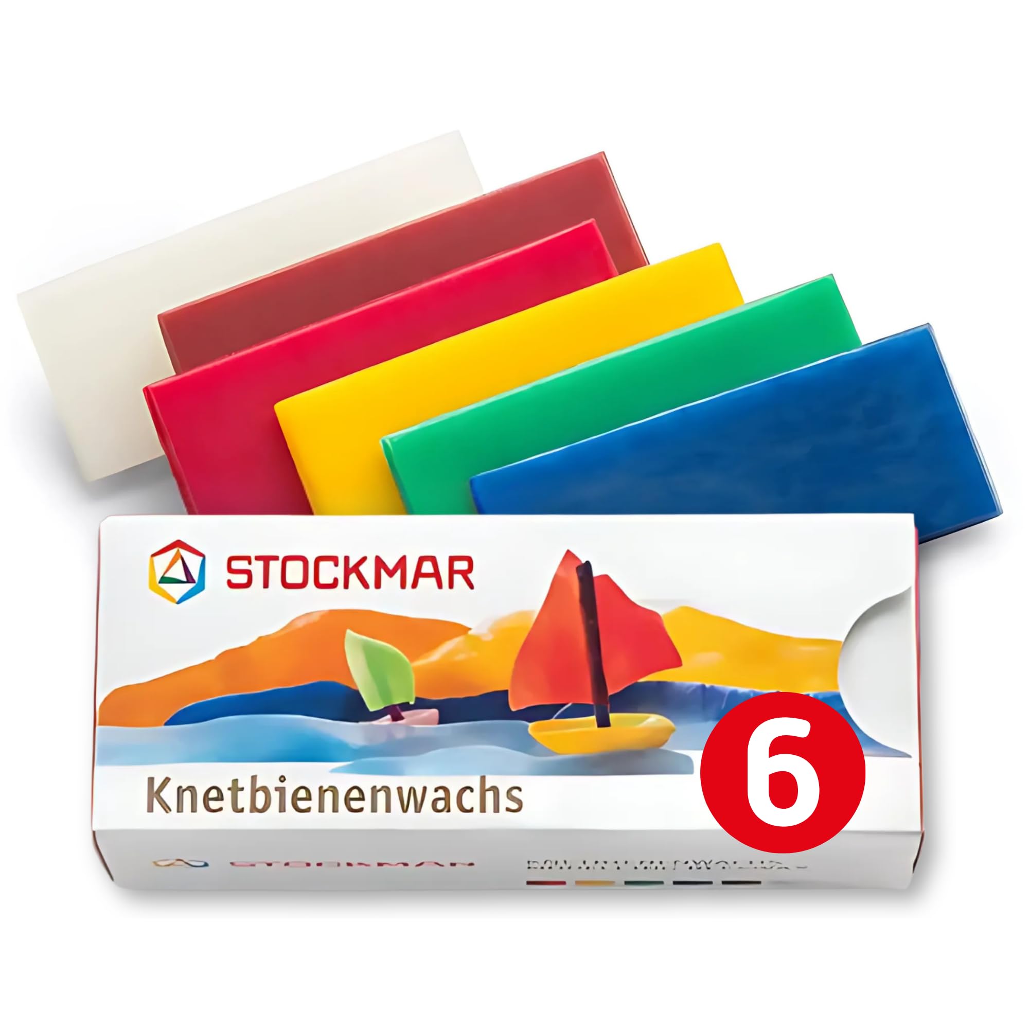 Stockmar 51000 - Modelling Beeswax, 100 x 40 mm, 6 Colours