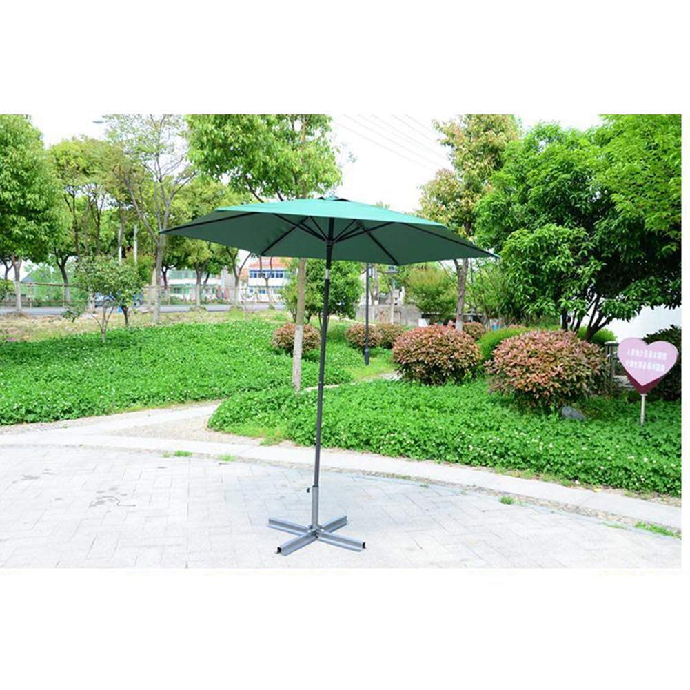 2,4 m/7,9 stopy parasol ogrodowy z baldachimem, składany, odporny na promieniowanie UV aluminiowy korbowy na balkon, taras, ogród, parasol zewnętrzny, osłona przeciwsłoneczna, dobry
