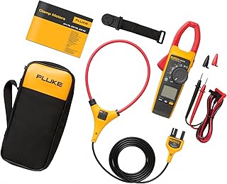 Fluke 376FC AC/DC Clamp Meter with iFlex For Industrial/Commercial Electricians, VFD Low Pass Filter For Accurate Measurements, Inrush Measurements, Bluetooth Connectivity For Remote Measurements