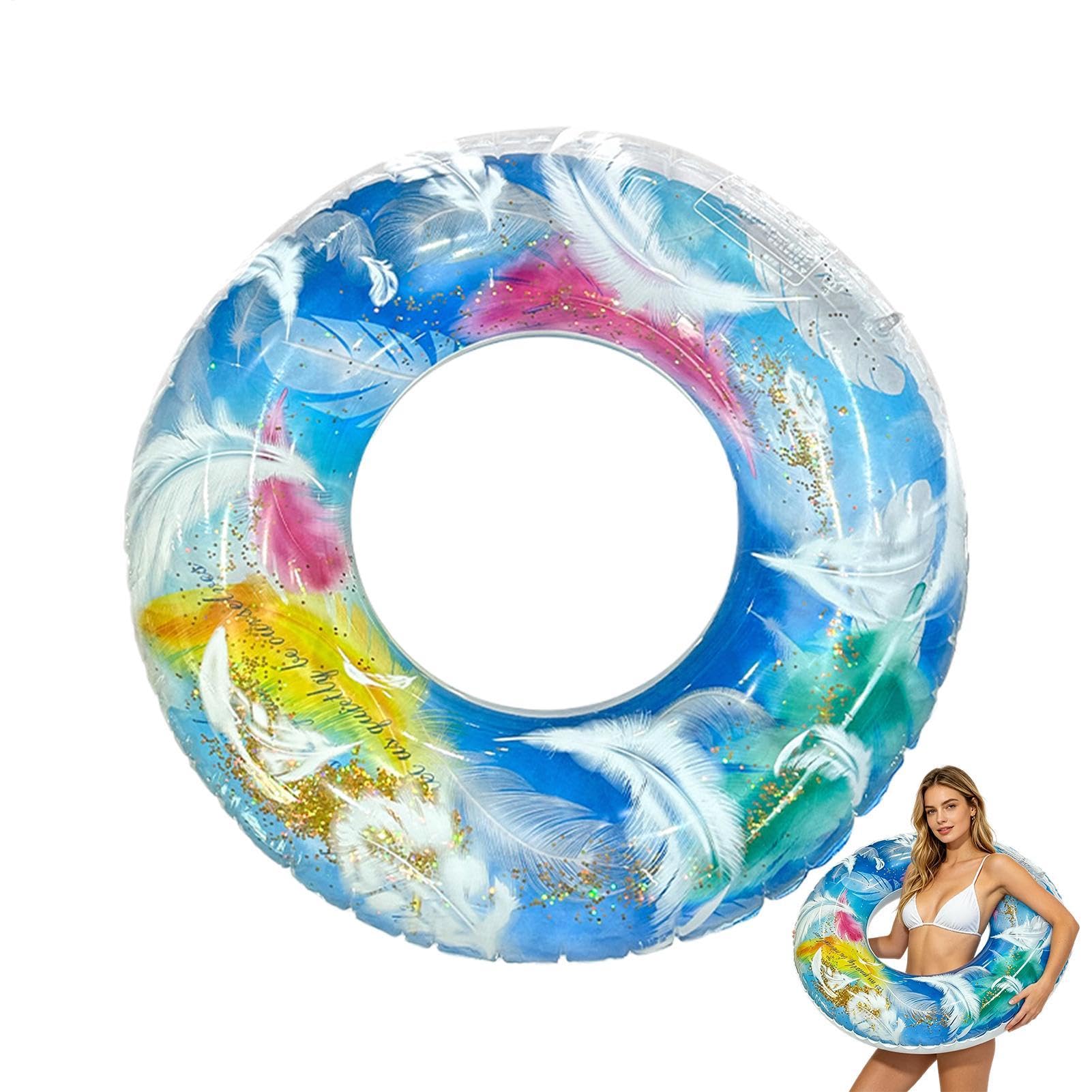 Circular Rubber Donuts - Heavy River Sledge, Giant Sea Buoys, Comfortable Stream Gliders, Gliders, Inflatable Pool Float for Water Park Resort Holidays, Women and Men Quality