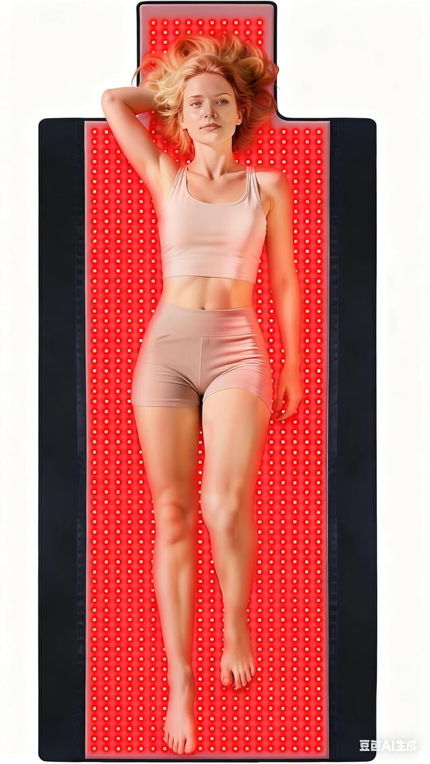 Red Light Therapy for Body 1390 3-in-1 LED Face Mask Light Therapy 71x34 Large Professional Grade Mat for