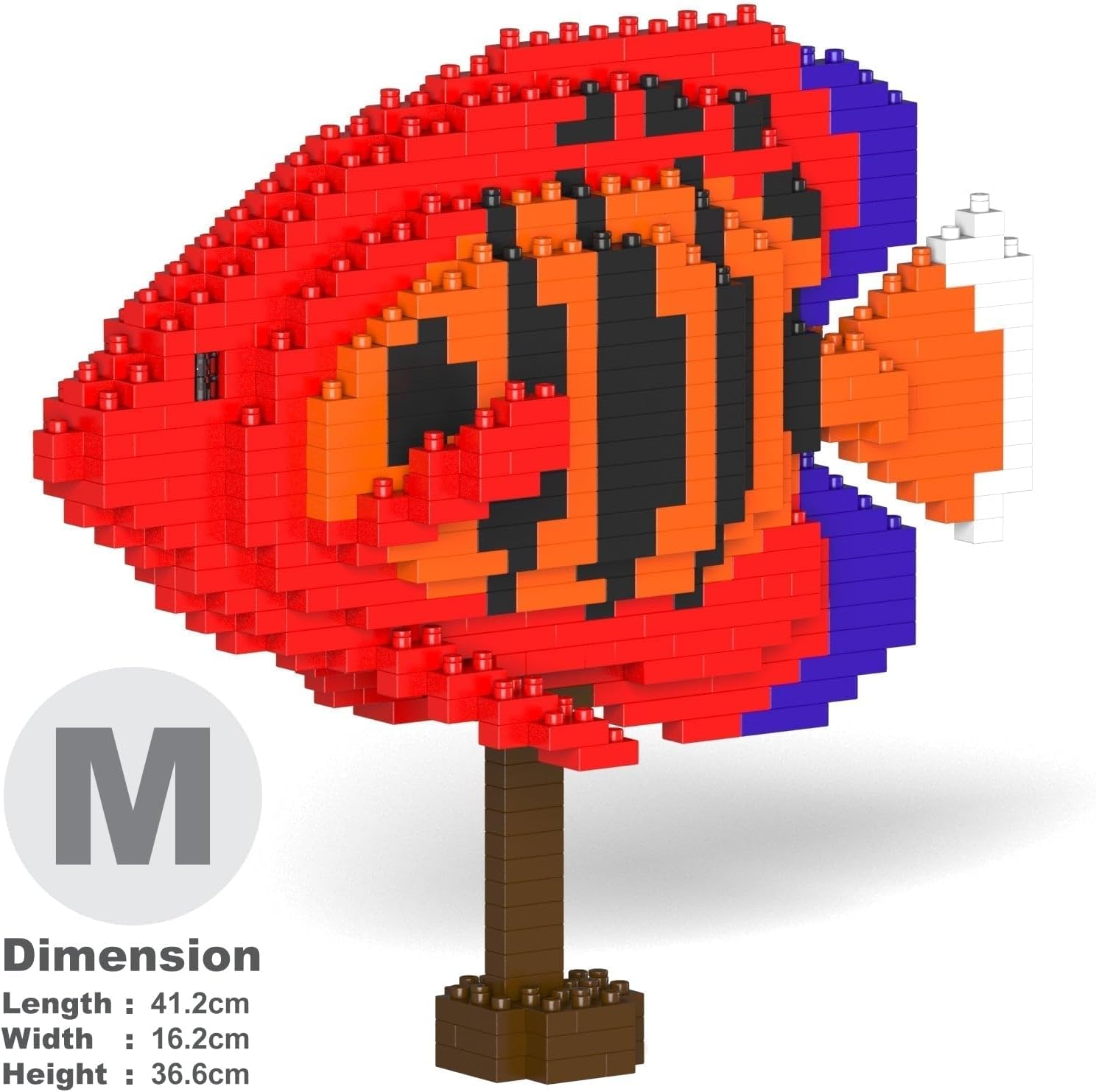JEKCA Flame Angelfish 01S | Fish Plastic Building Blocks | Age 14+
