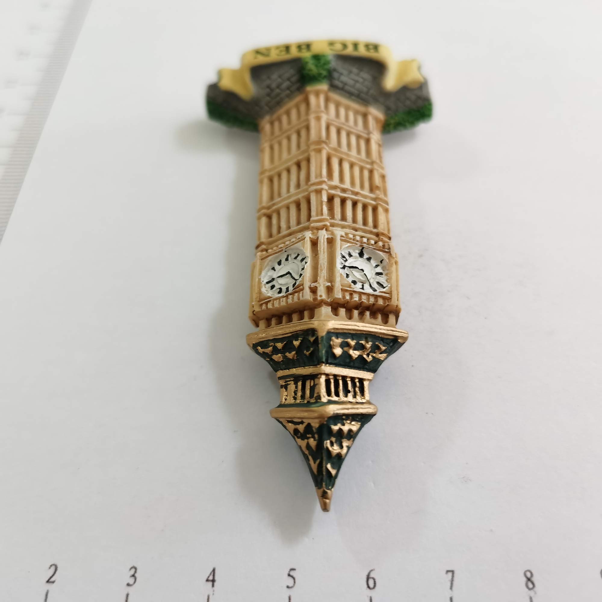 Magnete Frigorifero 3D Big Ben Londra - Souvenir Viaggio In Resina Fatto A Mano (Regno Unito) - 5