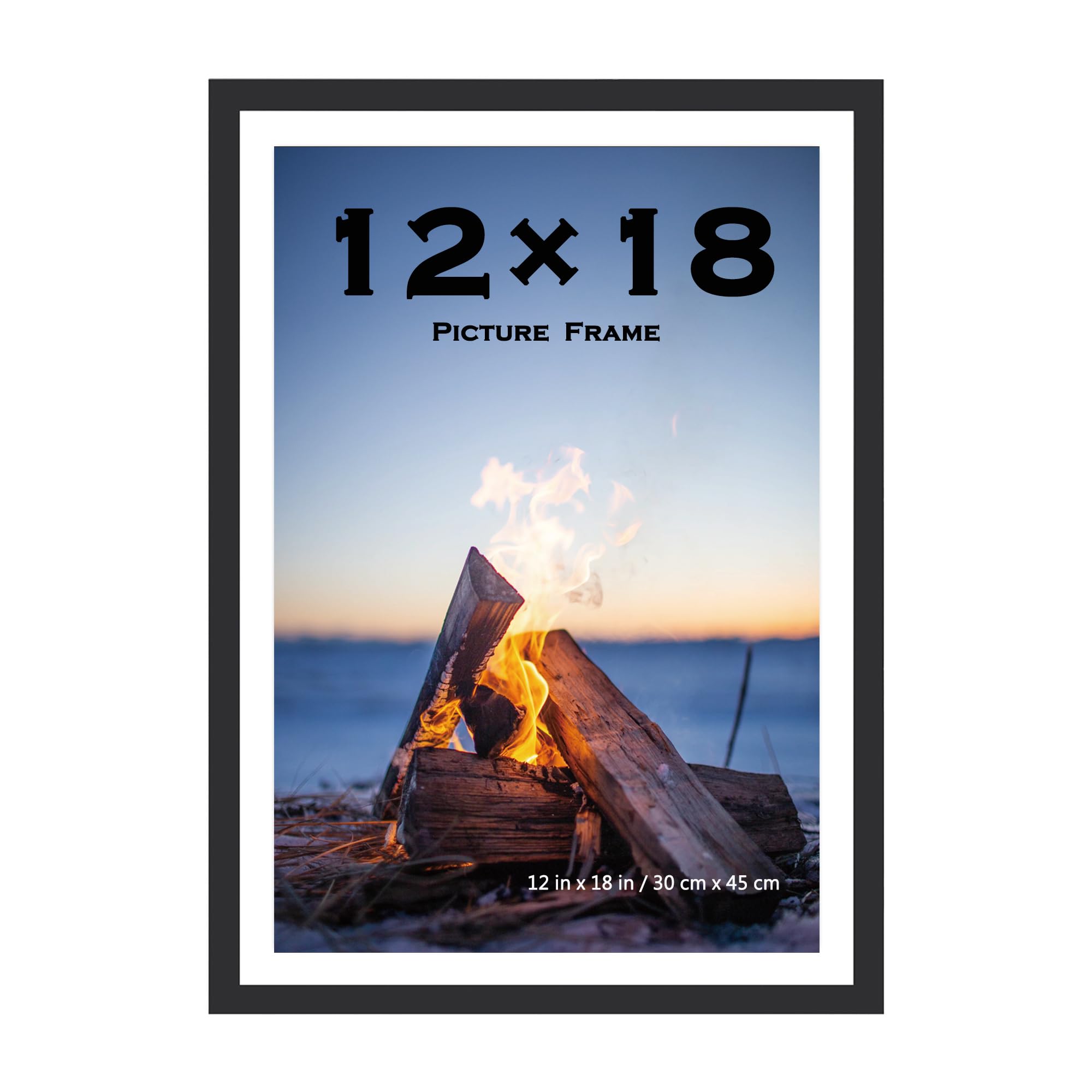 Scholar Tree 12x18 Inch Picture Frame Black 1 park, 30x45cm Frame Wall Mountable