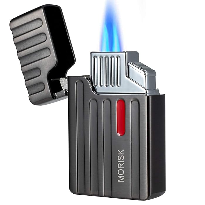 Buy Torch Cigar Lighter, Dual Jet Flame Butane Refillable Lighter with