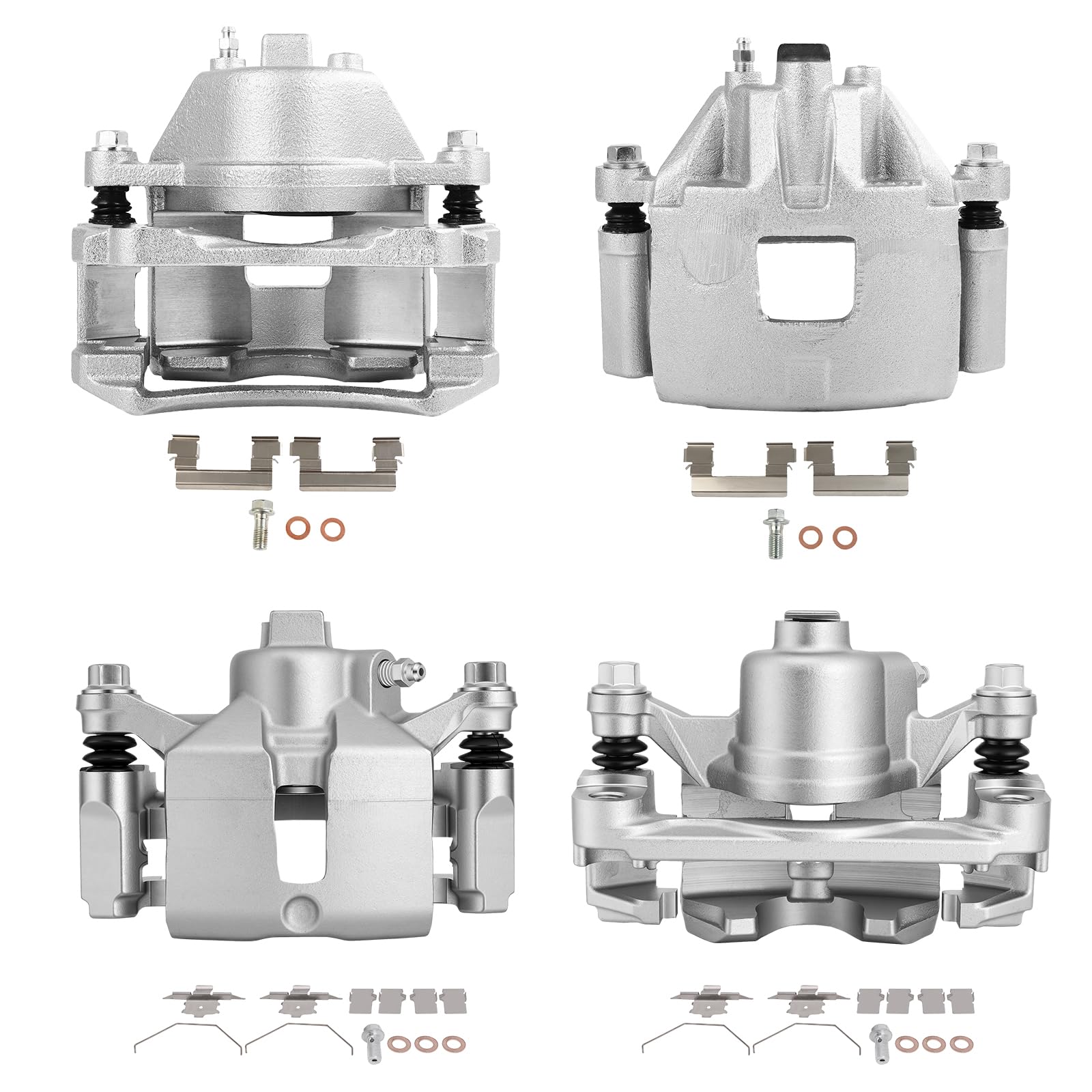 SCITOO Front &amp; Rear Disc Brake Calipers 18B4638A 18B4639A 18B4644 18B4645 | Fit For Chevrolet,For Oldsmobile Models - For Impala 2000-2005,For Intrigue 1998,For Monte Carlo 2000-2005 4PCS With Bracket