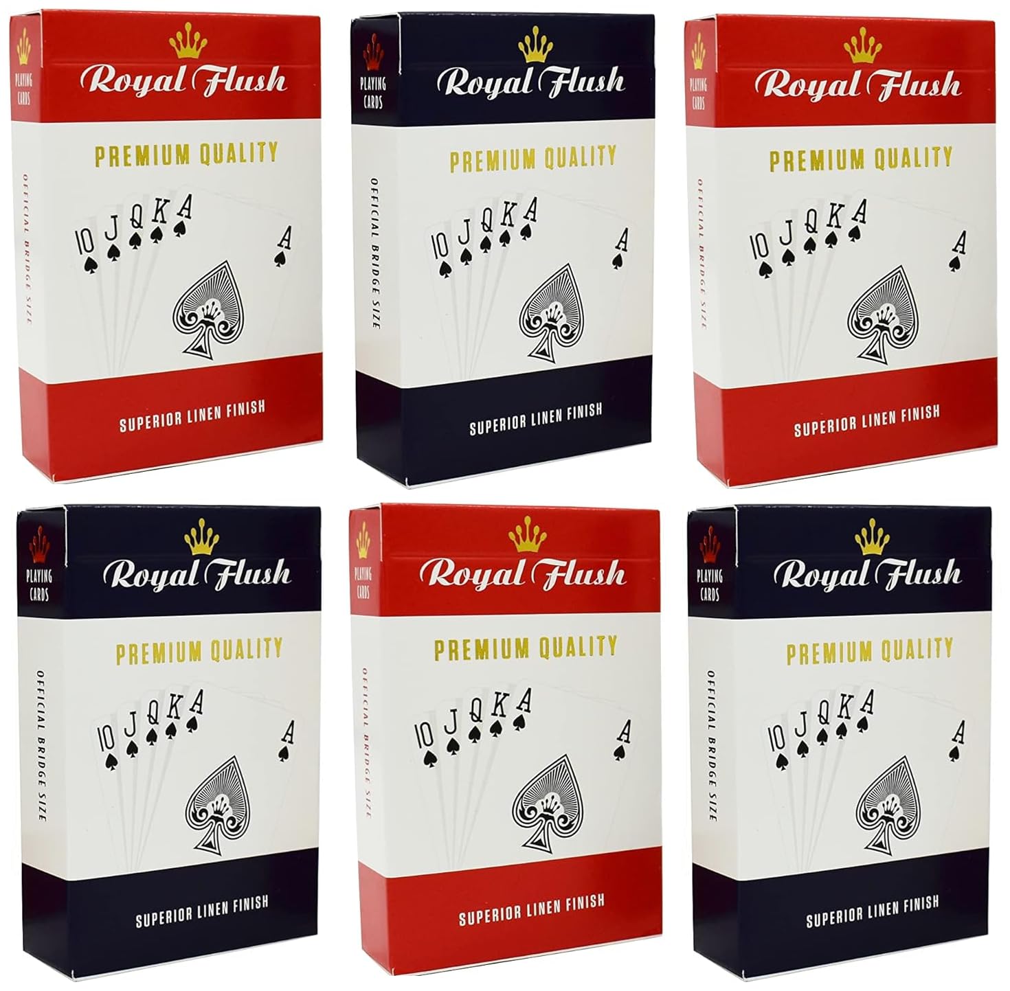 Sponsored Ad – 10000844 Royal Flush Standard Playing Card Game (Pack of 6)