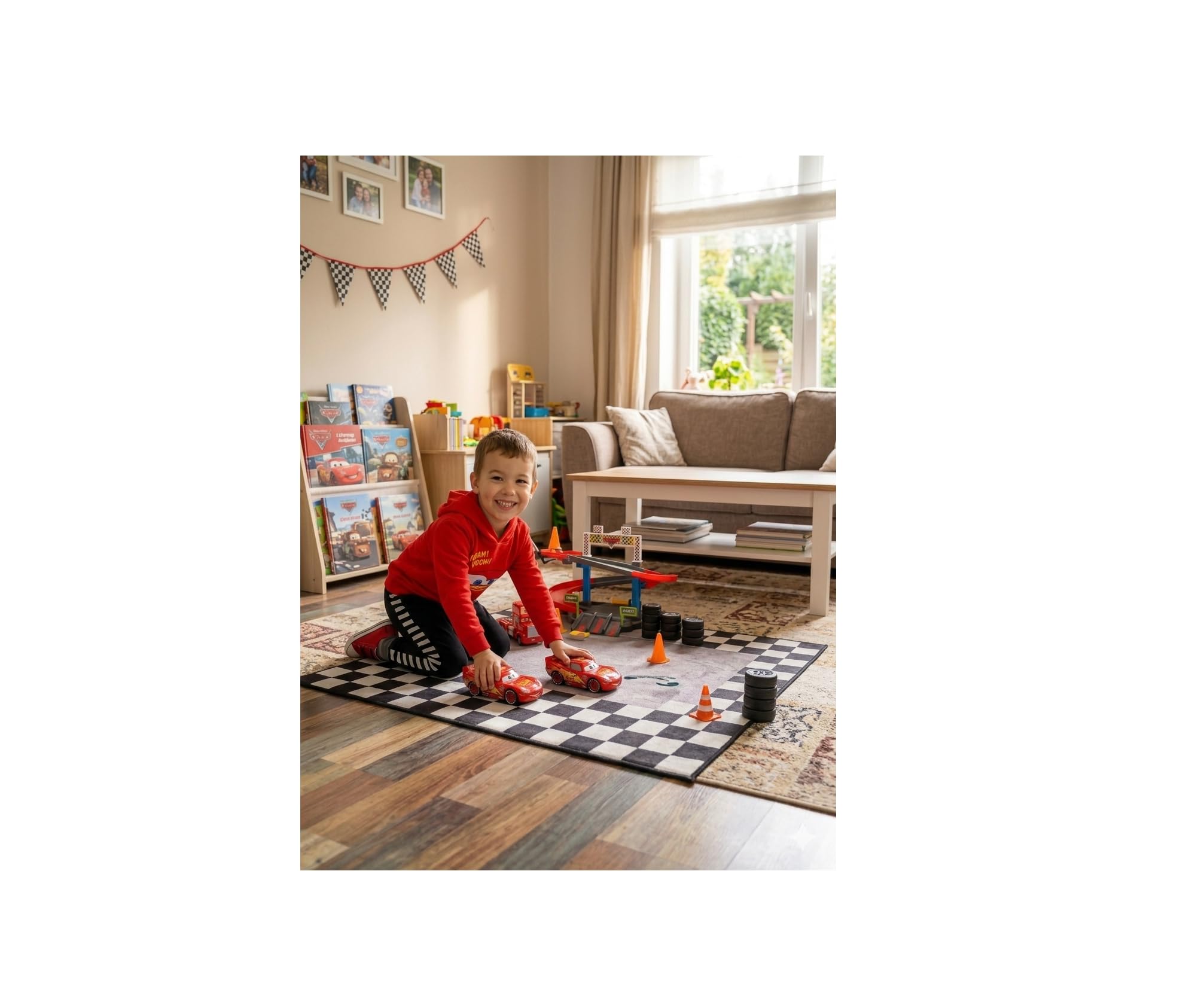 Disney Trainingsanzug Kinder Jungen Cars Set Hoodie & Jogginghose Lightning McQueen oder Hook 18 Monate–8 Jahre
