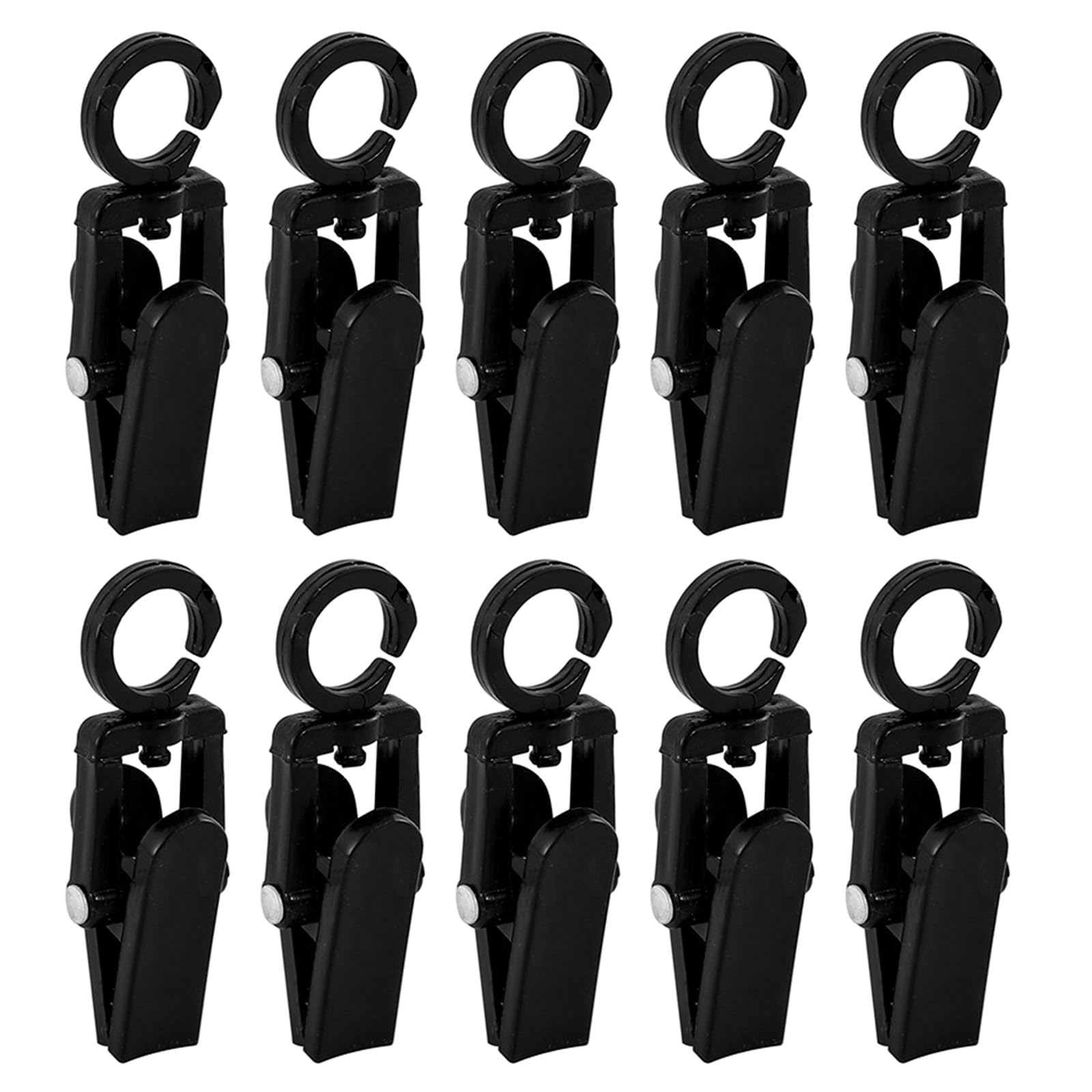 Ruarby Curtain Clip Rotatable Hook Towel Hat Shoe Multipurpose Curtain Hangers for Hats Towel Hat
