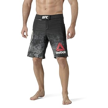 Reebok UFC Octagon Short 32インチ 黒 Reebok UFC Womens Blank Octagon Short Black/Gravel- 32