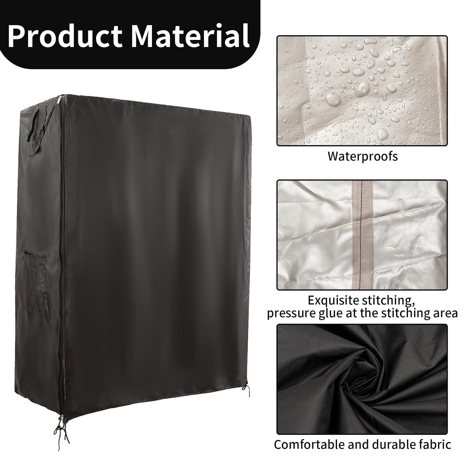 Housse Imperméable pour Cage à Oiseaux de Nuit - Grande Taille pour Perroquets, Vison, Totoro, Perruche - 97 x 59 x 130 cm