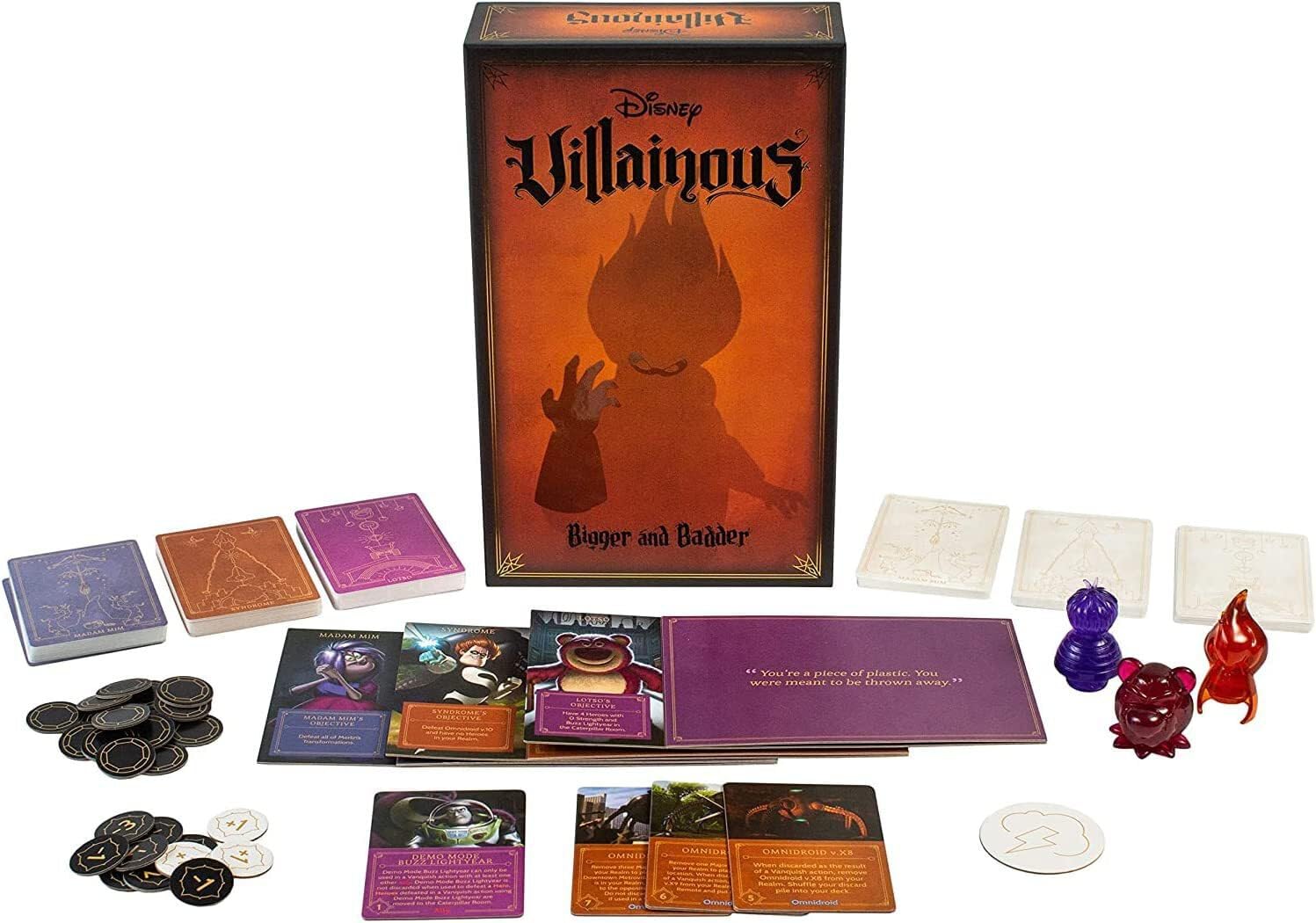 Ravensburger Disney Villainous Bigger and Badder Family Strategy Board Game for Adults & Kids Age 10 Years Up - Can Be Played as a Stand-Alone or Expansion