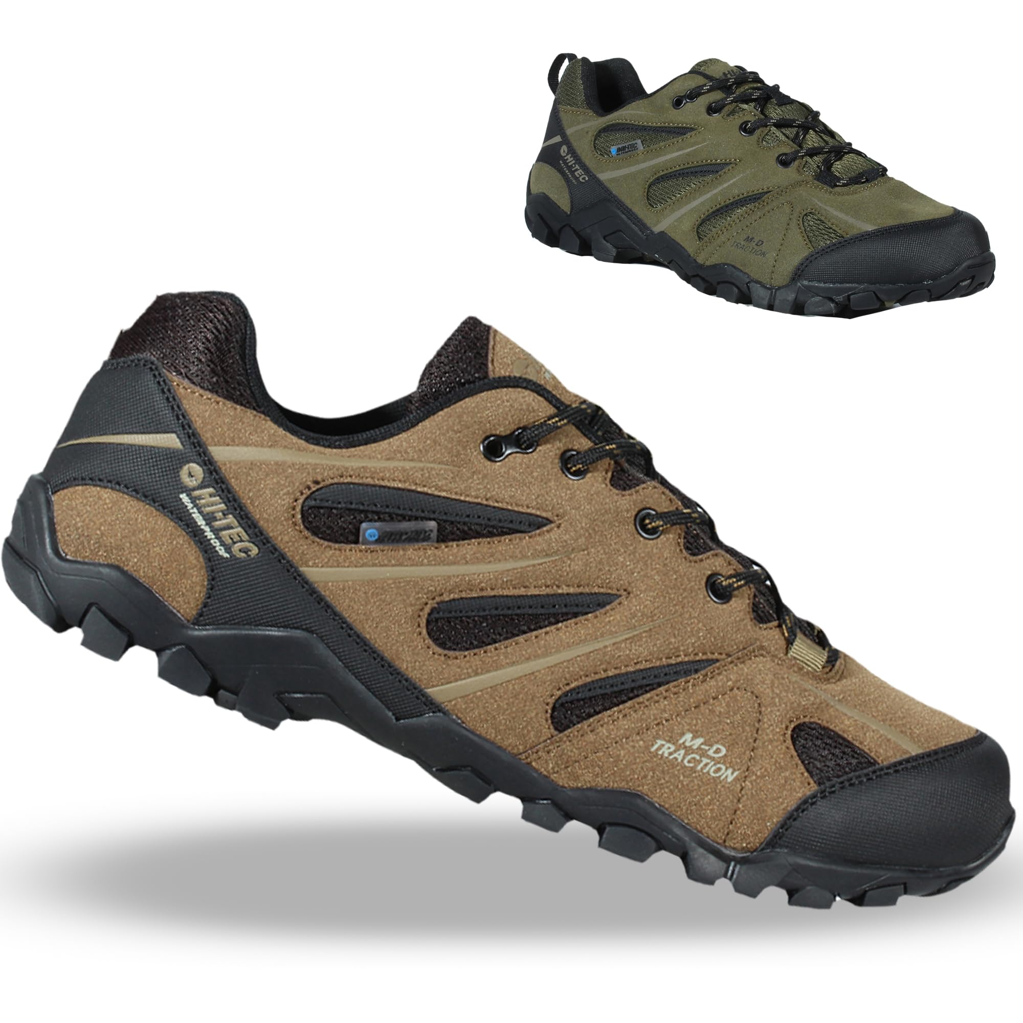Hi-Tec Zapatillas Hombre de Senderismo Walker WP Transpirable y Membrana Impermeable Dri-Tec. Estilo y Comodidad Garantizados
