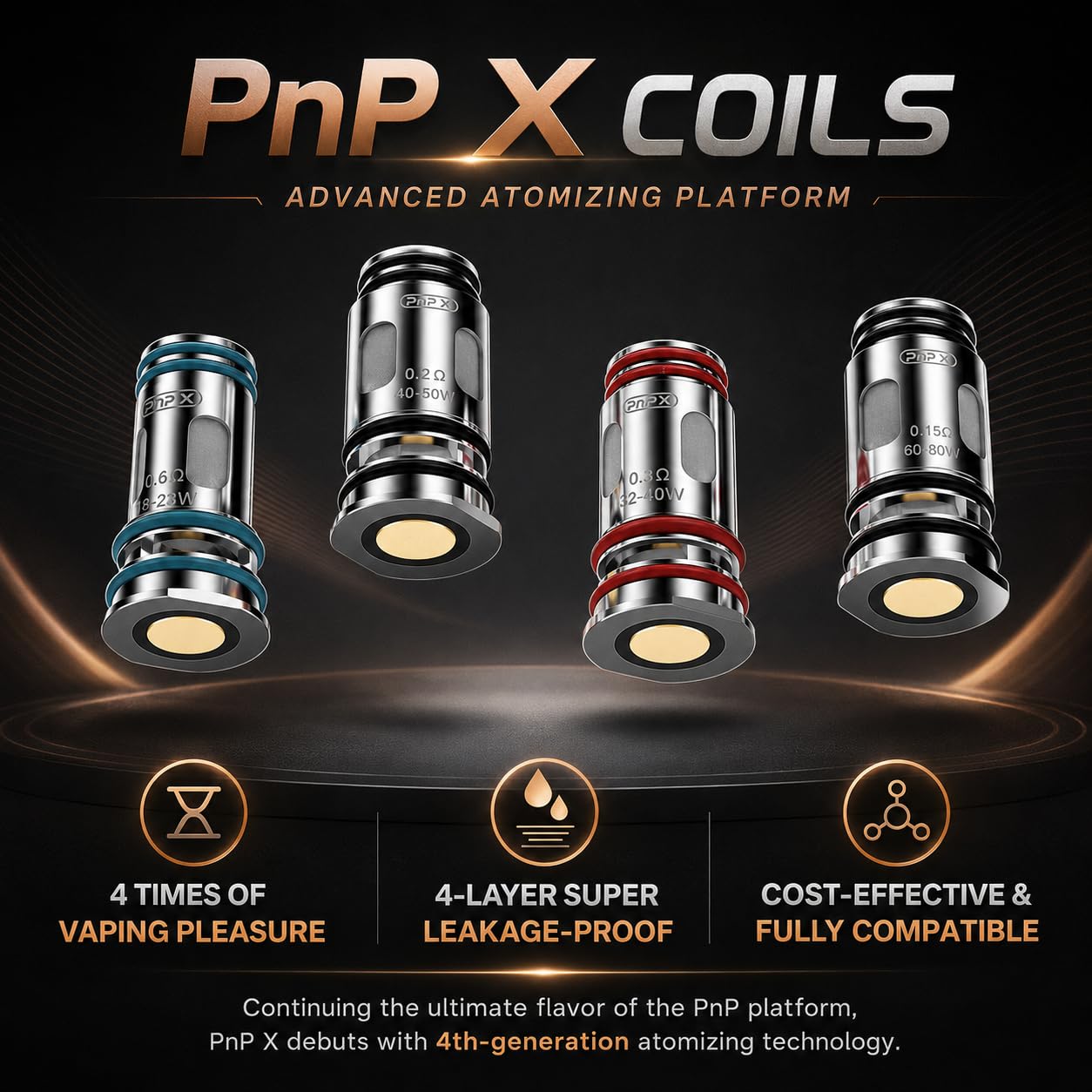 VOOPOO PNP X Coils 0.15 Ohm Mesh [Pack of 5]