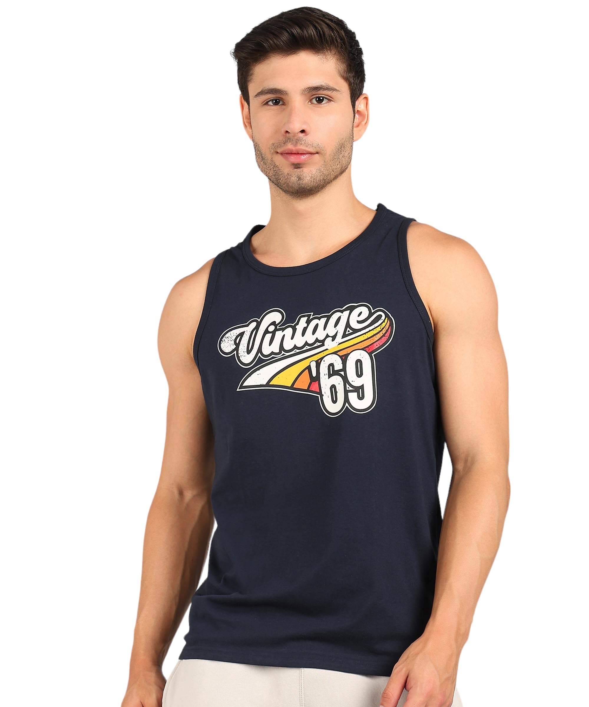 alan jones clothing Men's Cotton Sleeveless Regular Fit T-Shirt-picture-26