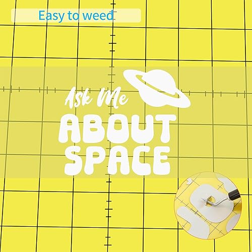 Vista 159 de FUNKAKA Rollos de vinilo de transferencia de calor HTV azul lago, 12 pulgadas x 9 pies, vinilo azul lago brillante para planchar para camisetas