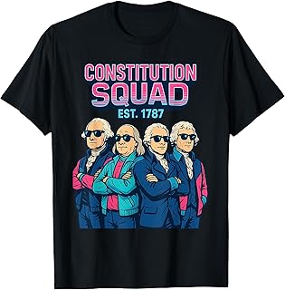 Constitution Day Shirt Retro Squad Est 1787 Patriotic Style T-Shirt
