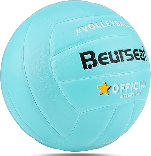 Miniatura 8 de Voleibol, voleibol, tamaño oficial 5 pelota de voleibol de playa, voleibol suave al tacto, para interiores y exteriores