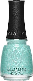 CG Nail Lacquer Lofi-Aura – Holographic Turquoise Nail Polish, Quick Dry, High Shine Shimmer for Salon Quality DIY Manicure, 0.5 fl oz
