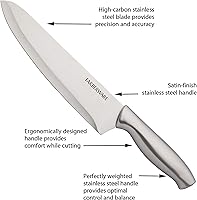 Vista 7 de Farberware Juego de 15 cuchillos de acero inoxidable estampado, juego de cuchillos de cocina de acero inoxidable de alto carbono con asas