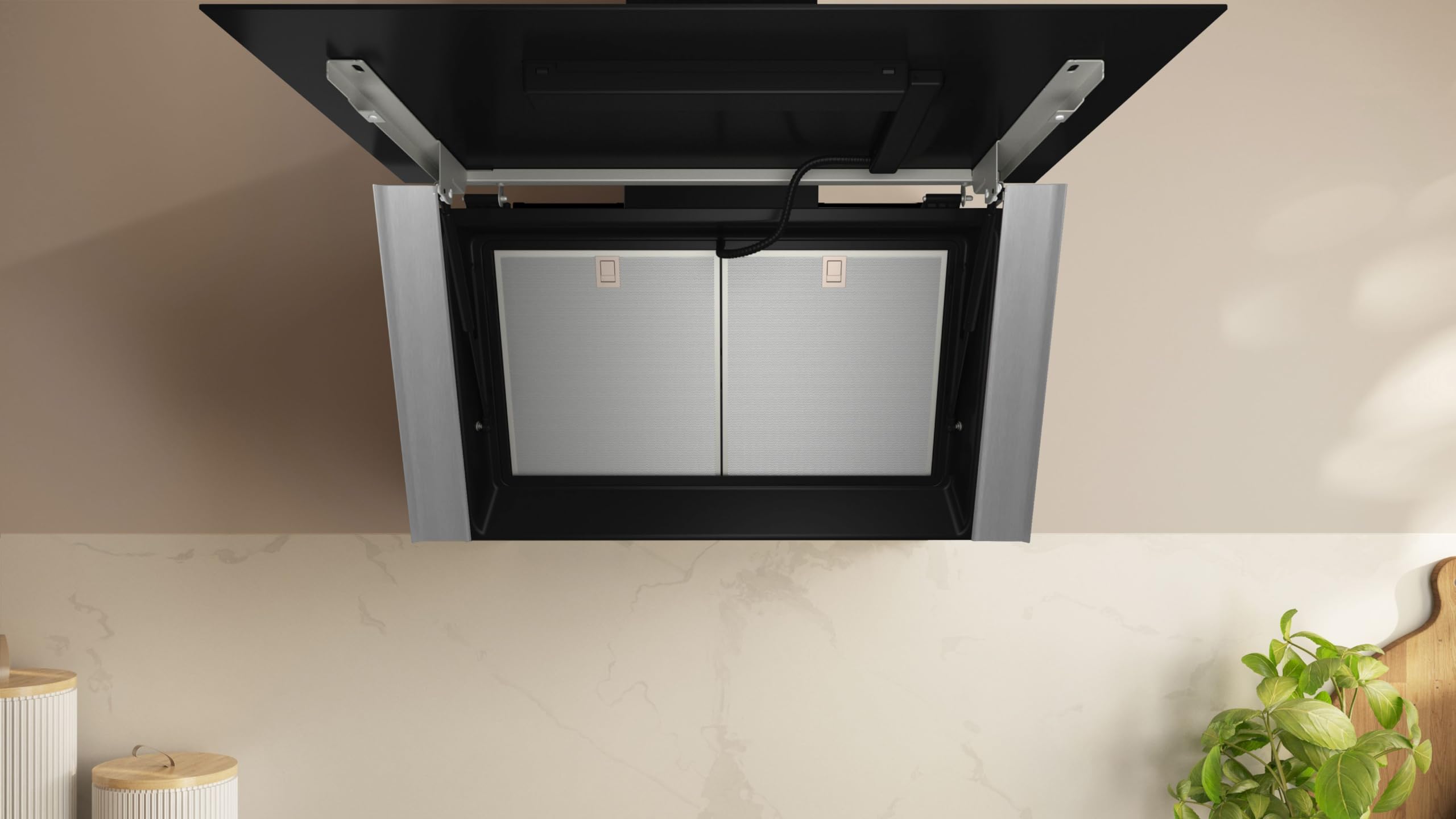 NEFF D98IPT2S0 N 90 Smarte Wandesse Dunstabzugshaube 90 cm Efficient Drive Automatischer Luftsensor Touch Control