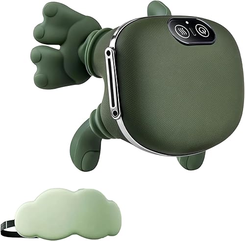 Masajeador de cuello Shiatsu portátil para aliviar el dolor, almohada de masaje 4D de tejido profundo para hombros, espalda, piernas, recargable y