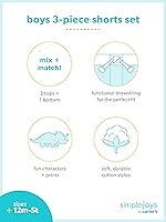 Vista 31 de Simple Joys by Carter's Conjunto de ropa de juego de 3 piezas para bebés niños